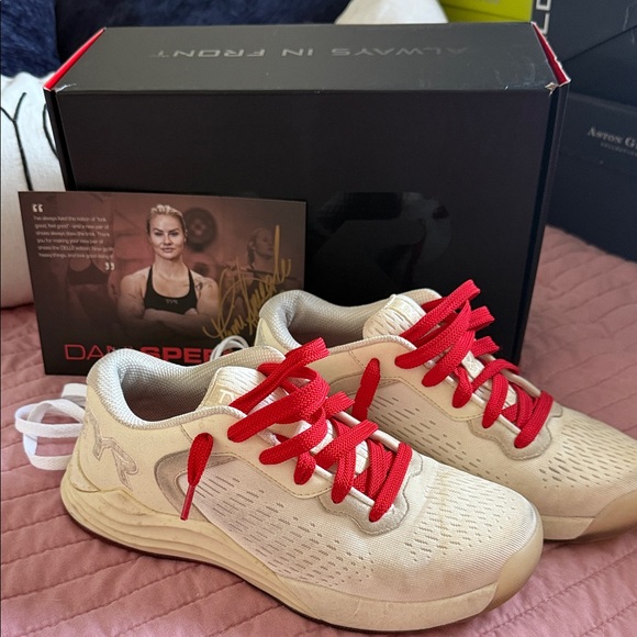 TYR Cream and Red Trainer: Dani Spengler Limited Edition - Picture 1 of 14